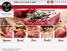 Tablet Screenshot of boucheriefacedeboeuf.com